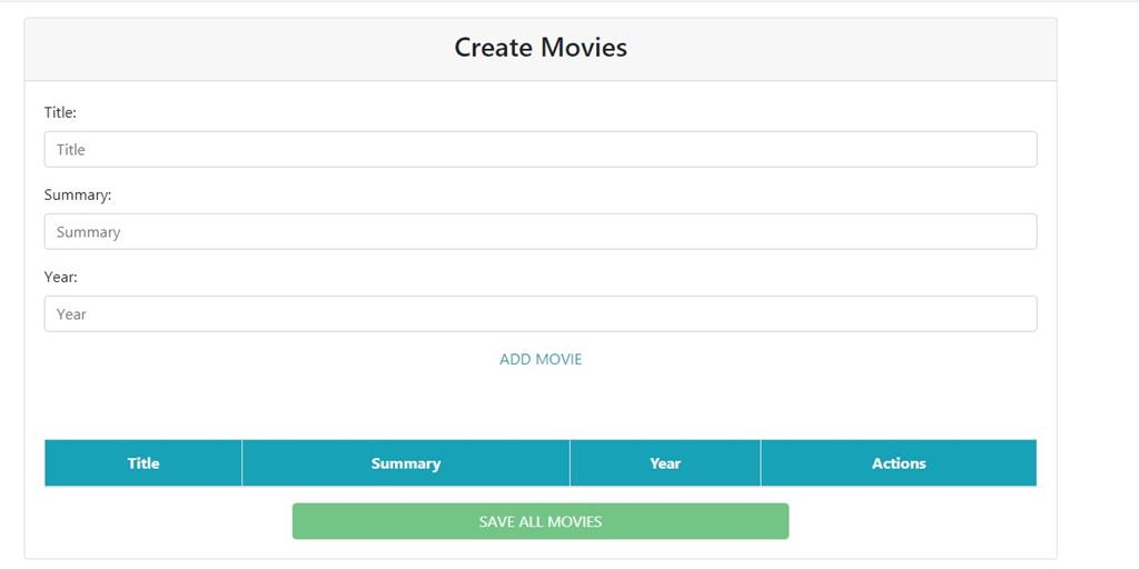 Manage Temp HTML Table With jQuery, And Post List Of Items To Database Using MVC And EF
